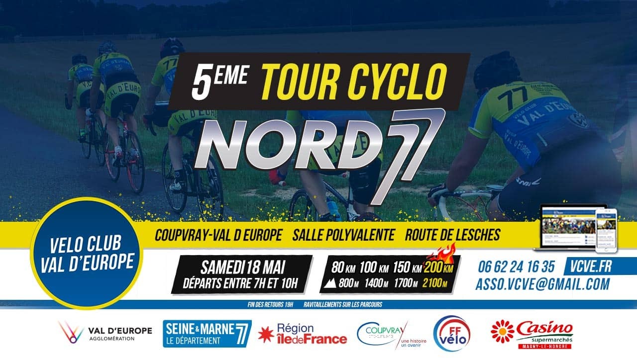 7éme Tour Cyclo Nord 77 - 80/100/150/200