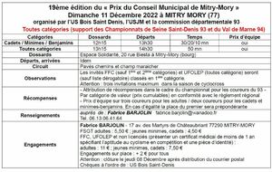 Cyclocross - Prix Conseil Municipal Mitry-mory